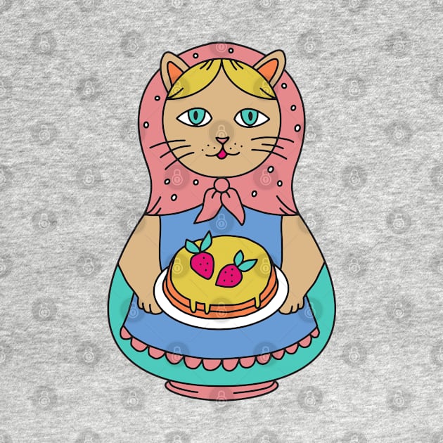 Catryoshka Cook Cat Matryoshka by okpinsArtDesign